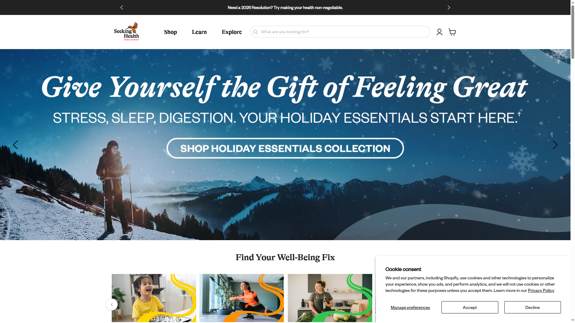 Seeking Health, Inc website