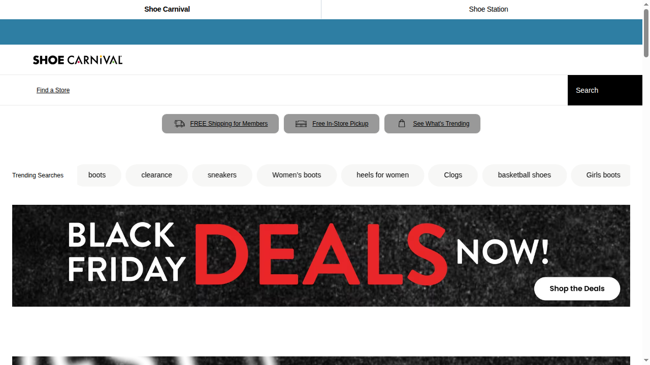 ShoeCarnival website