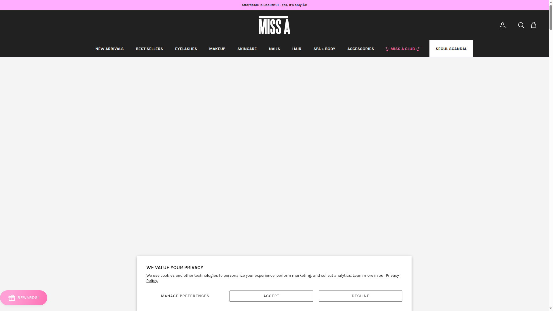 Miss A website