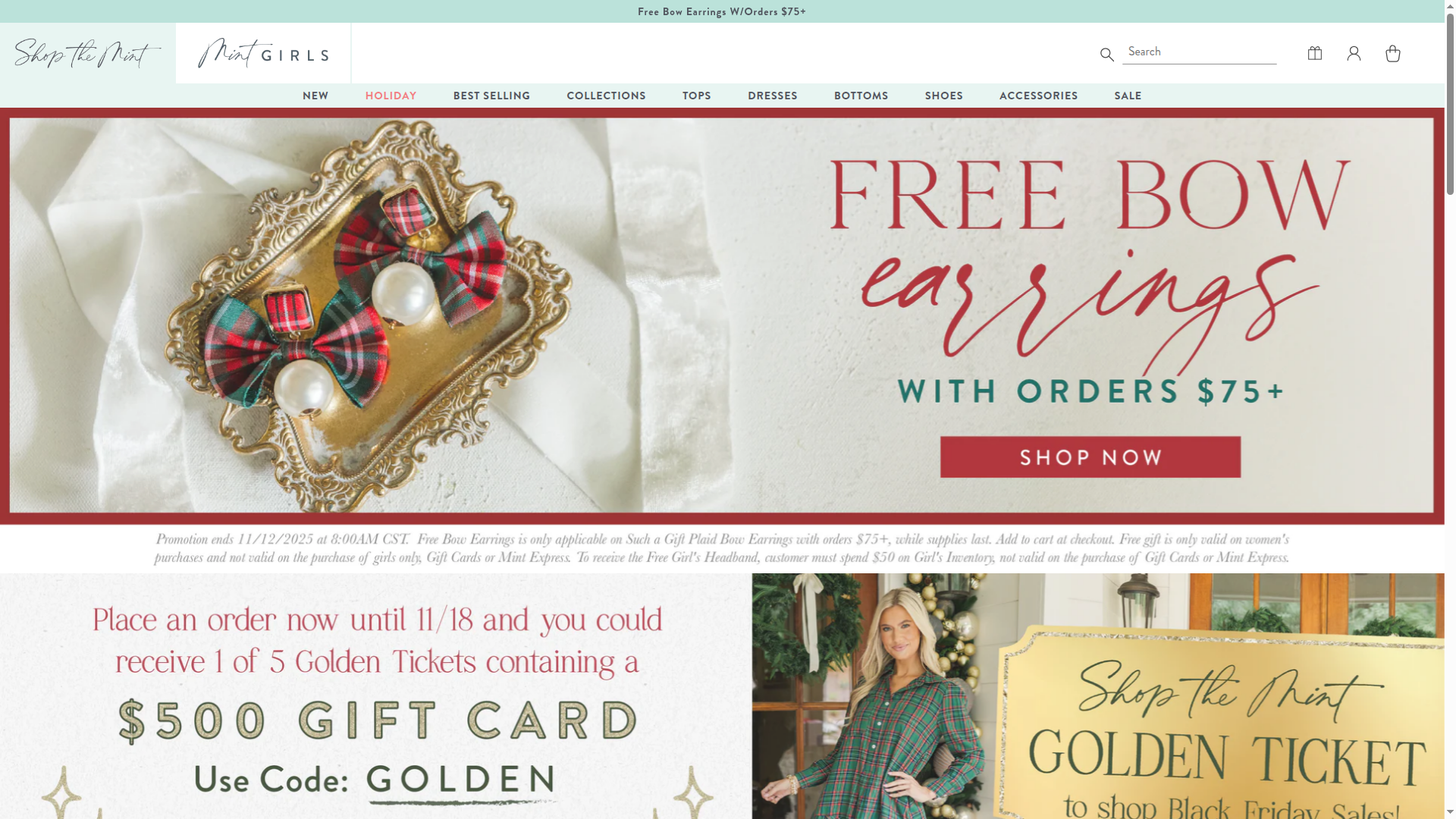 The Mint Julep Boutique website