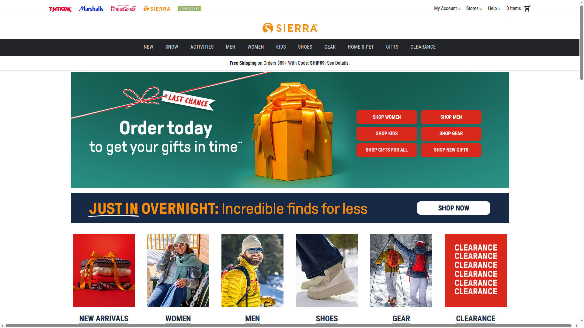 Sierra website