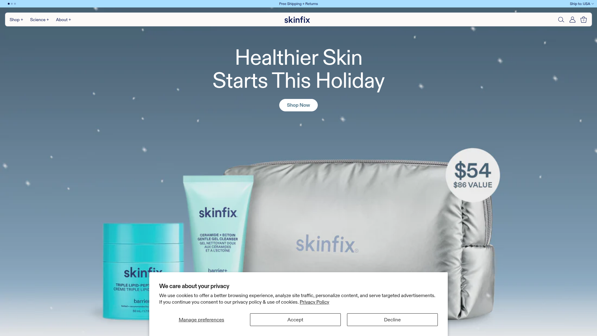 Skinfix website