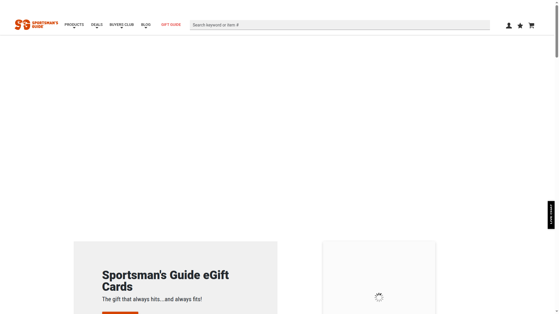 The Sportsman's Guide website
