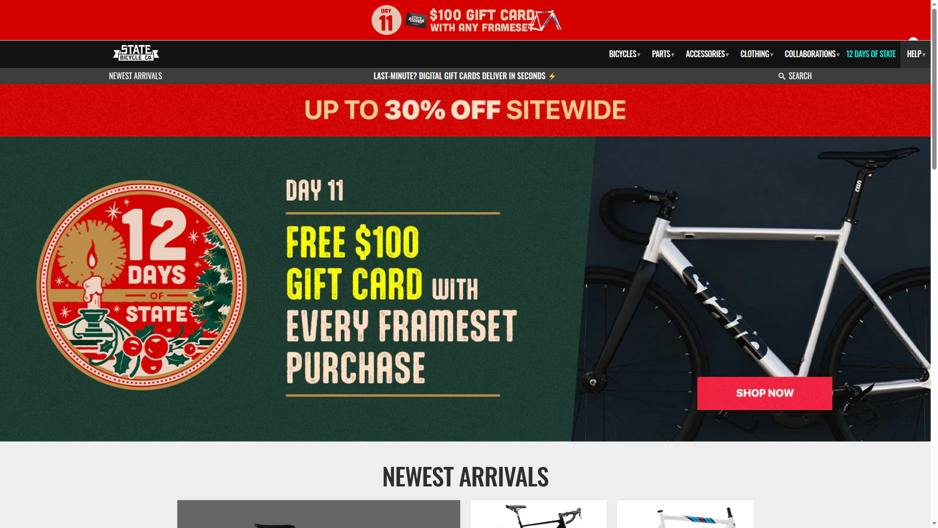 State Bicycle Co. website