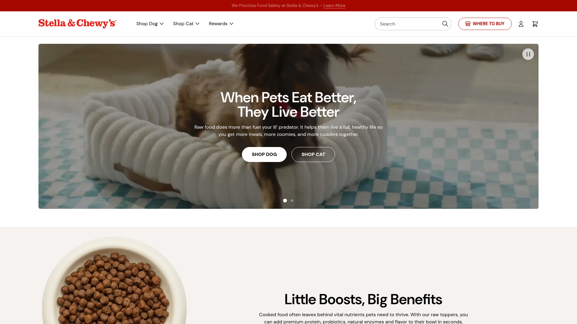 Stella & Chewy's website