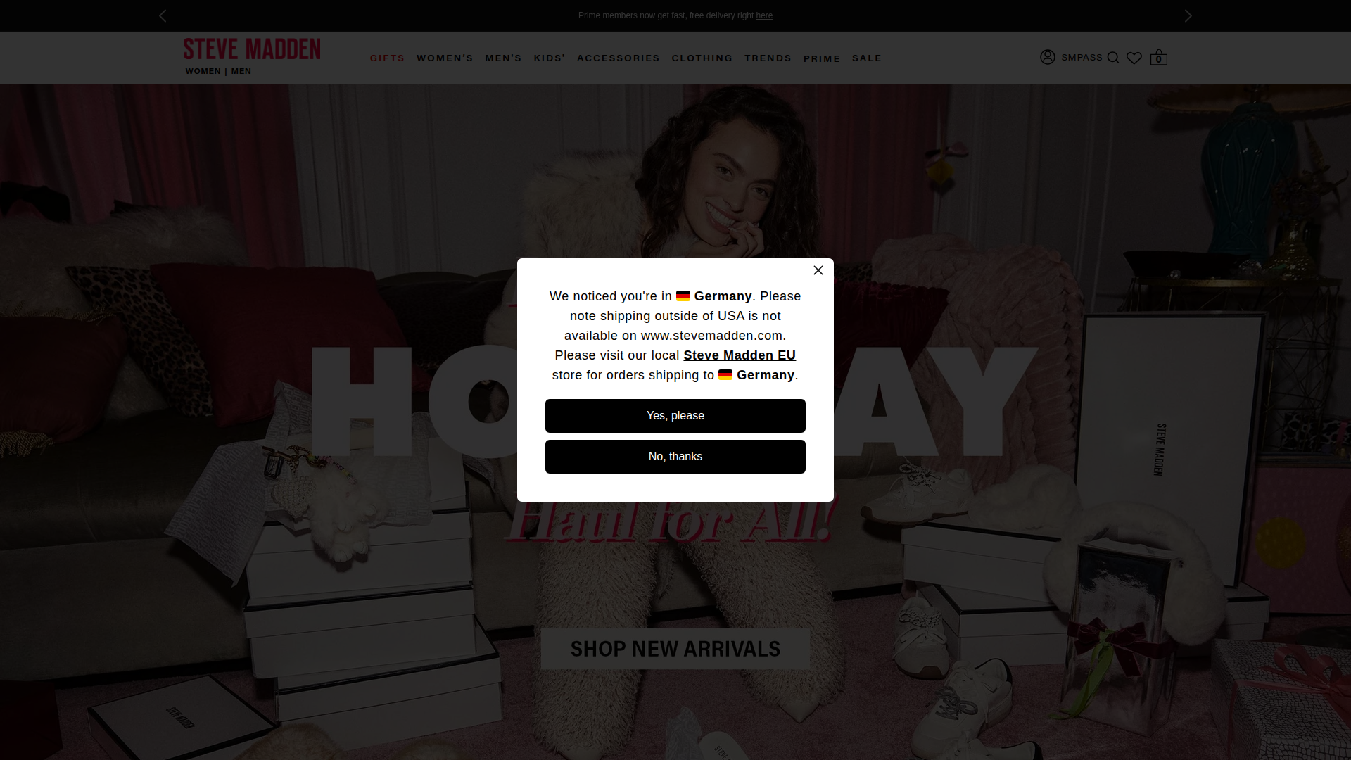 Steve Madden website