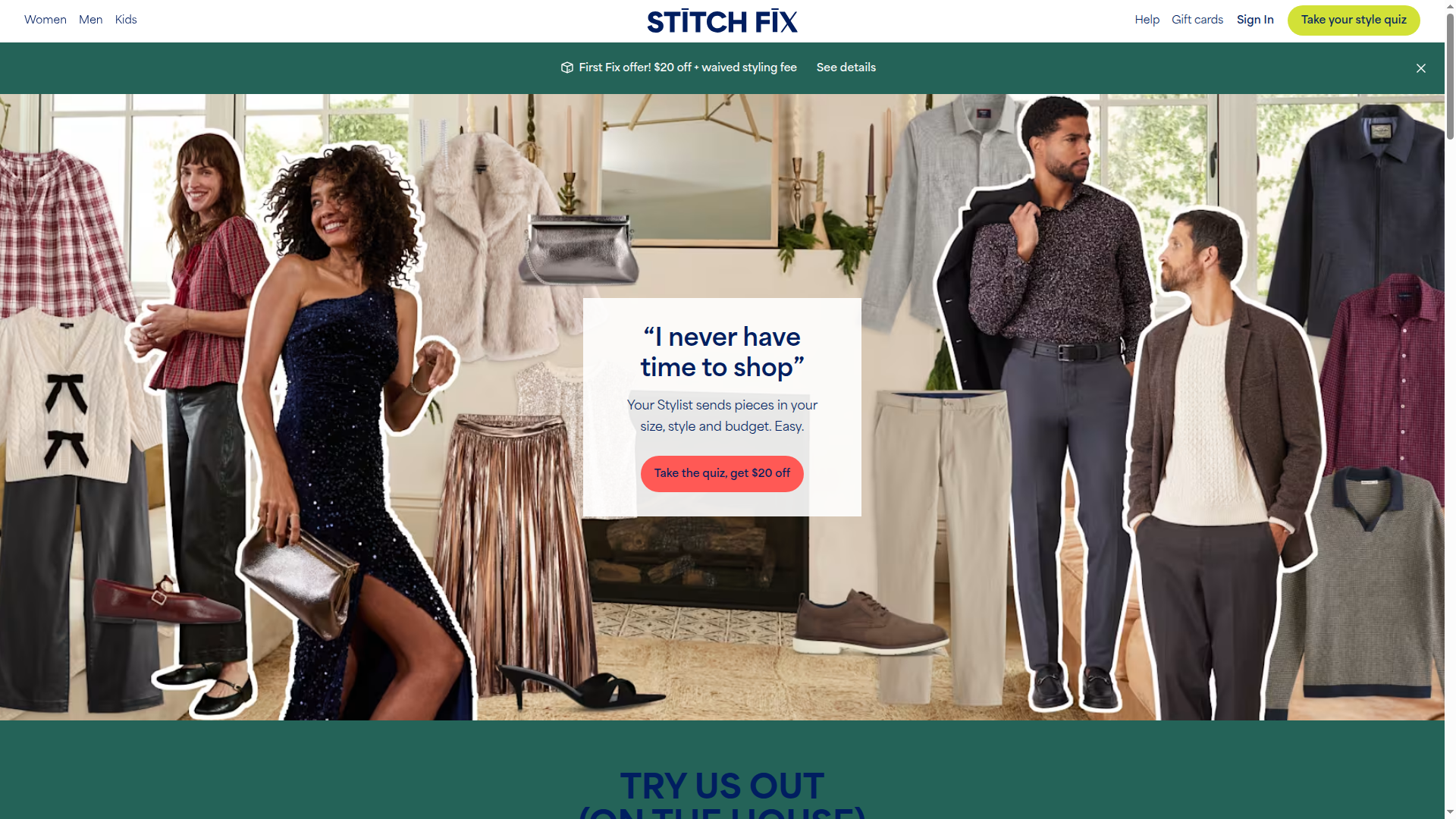 Stitch Fix website