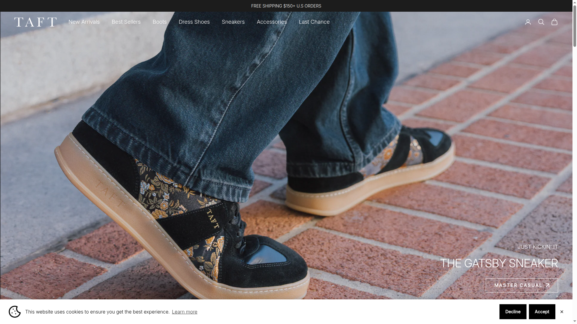 Taft Clothing Inc. website