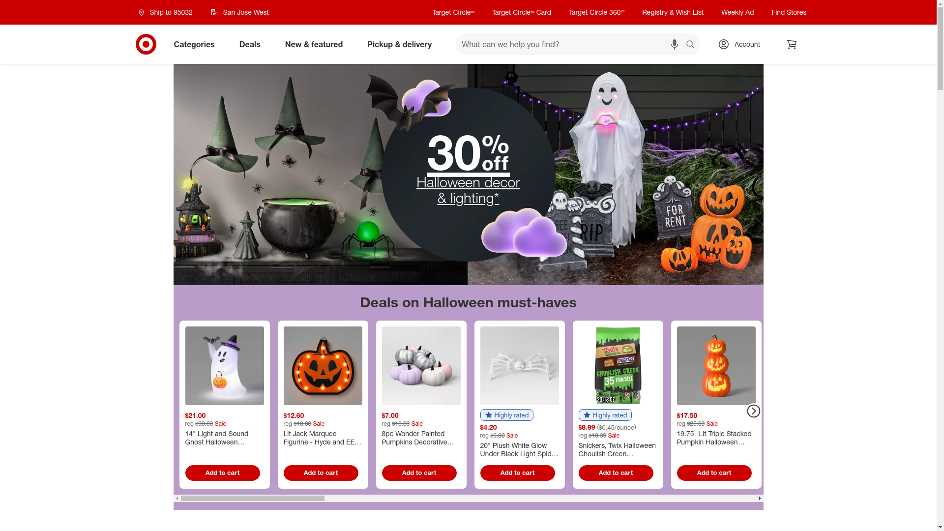 Target website