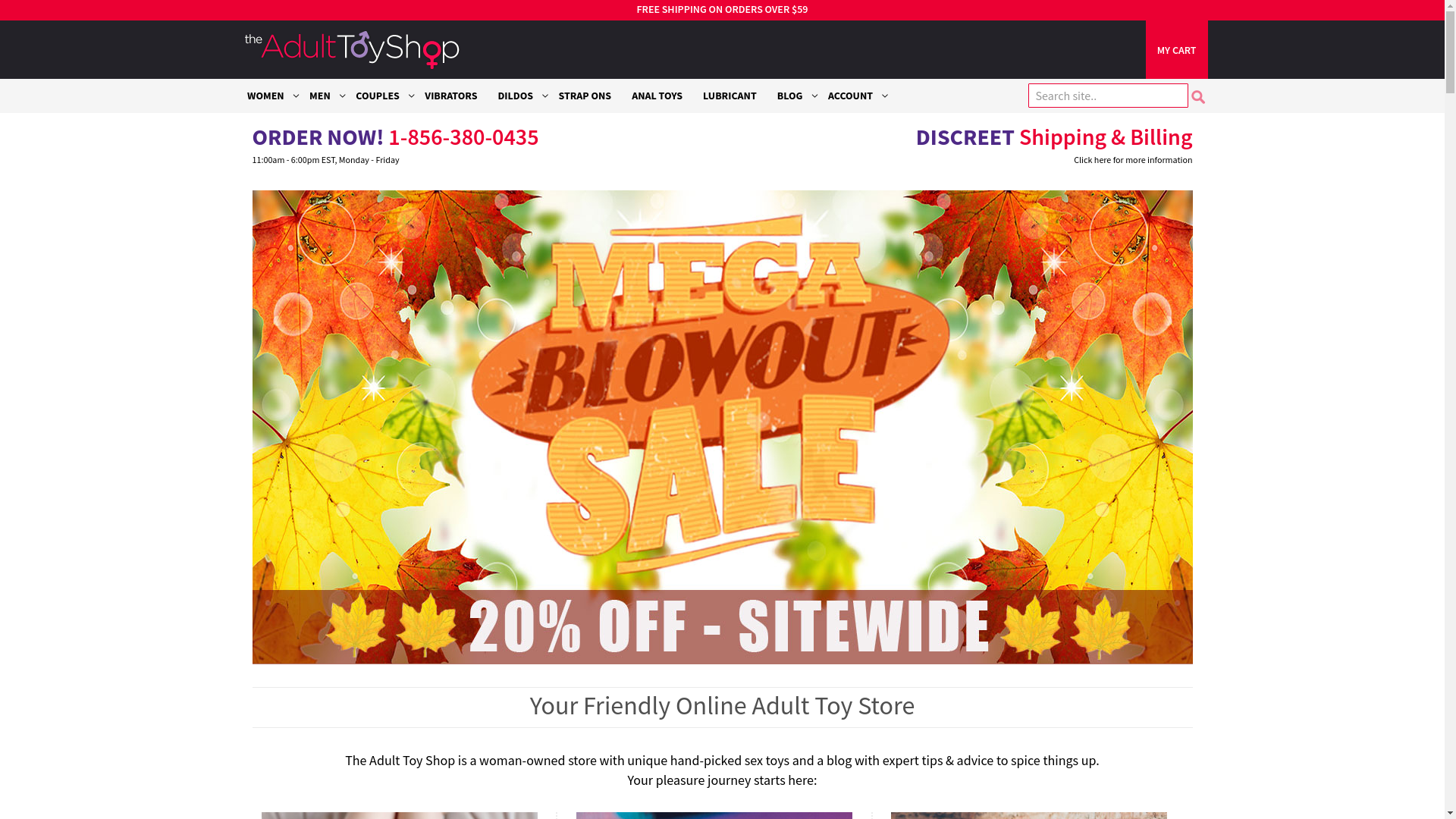 The Adult Toy Shop website
