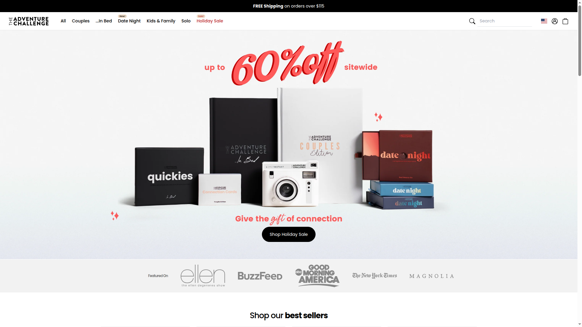 The Adventure Challenge website