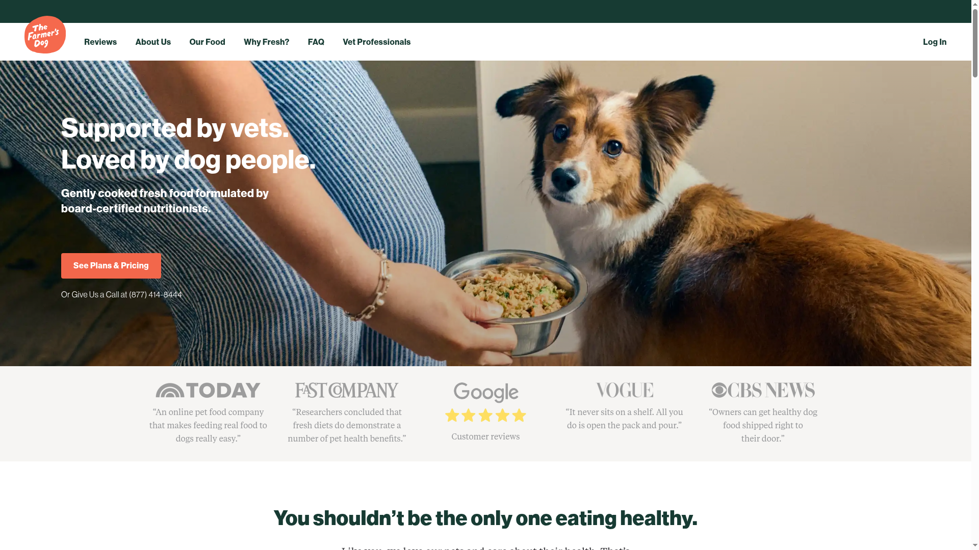The Farmer’s Dog website