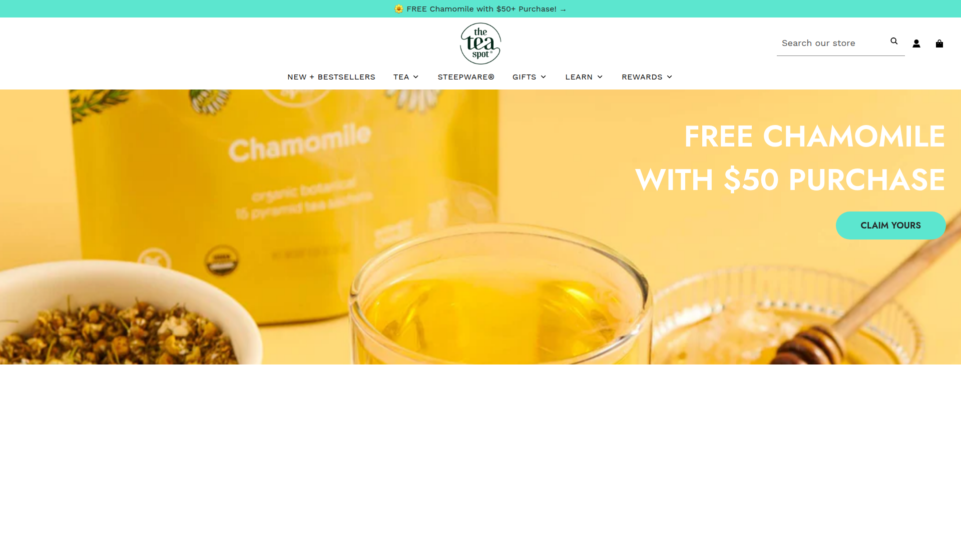 The Tea Spot website