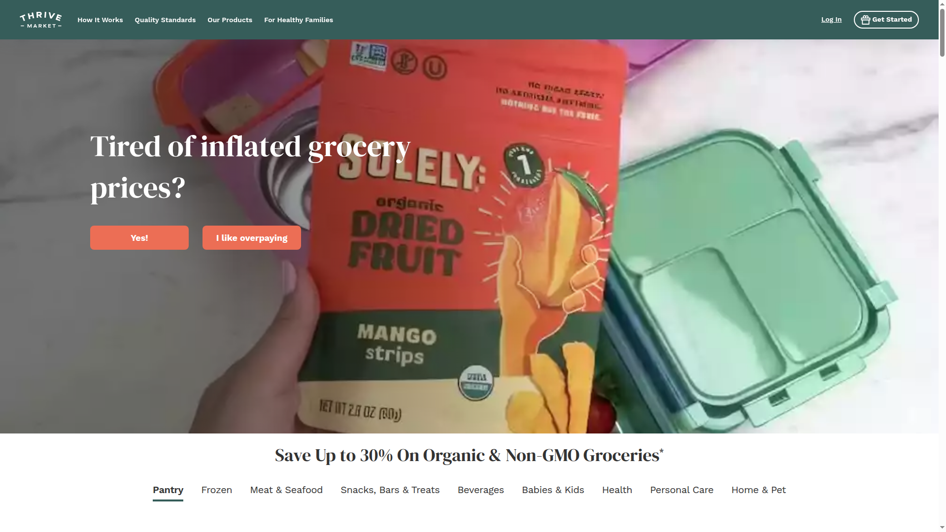 Thrive Market website