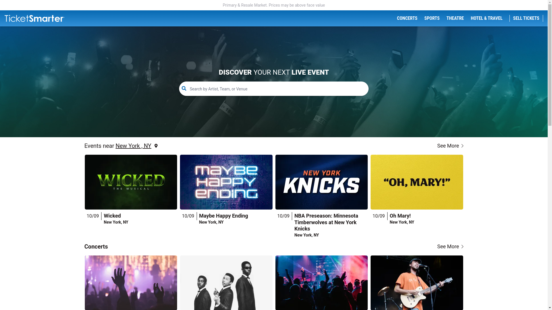 TicketSmarter website