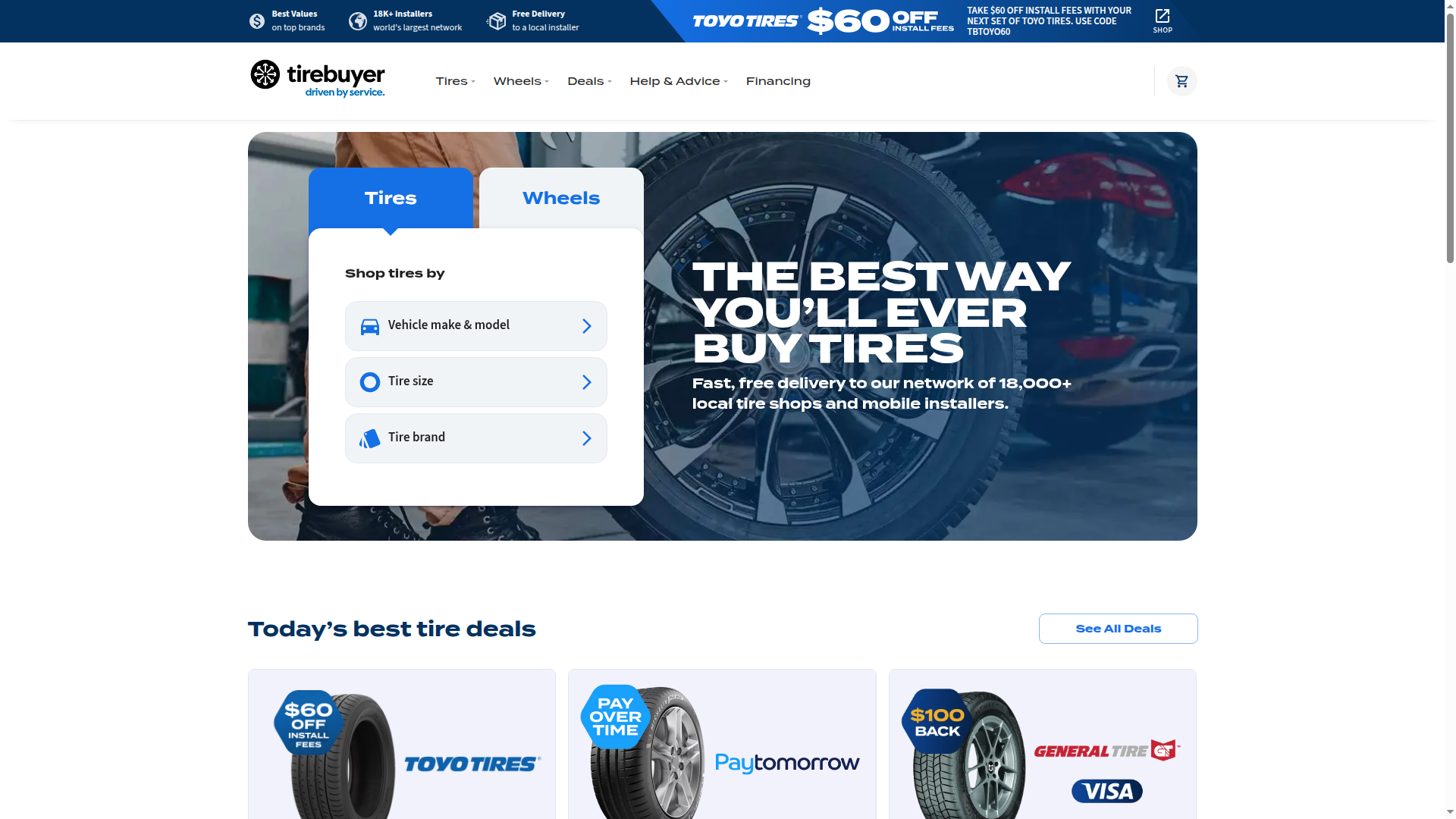 TireBuyer website
