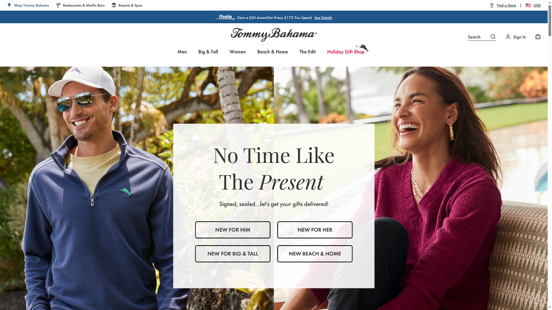 Tommy Bahama website