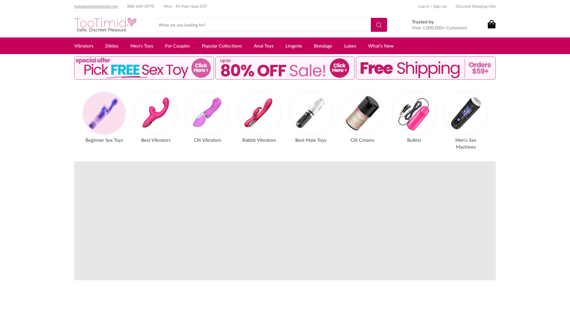 TooTimid.com website