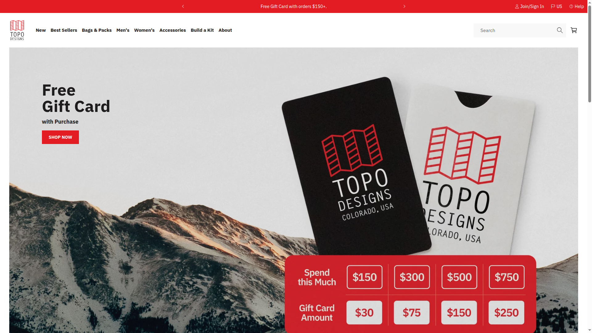 Topo Designs website