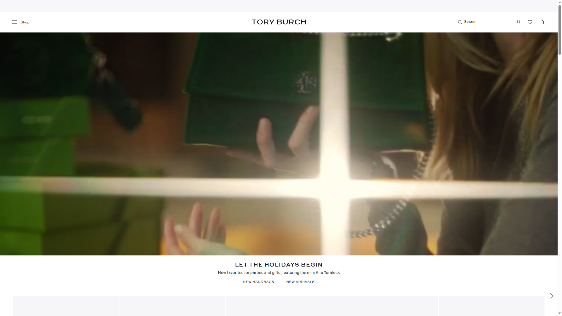 Tory Burch website