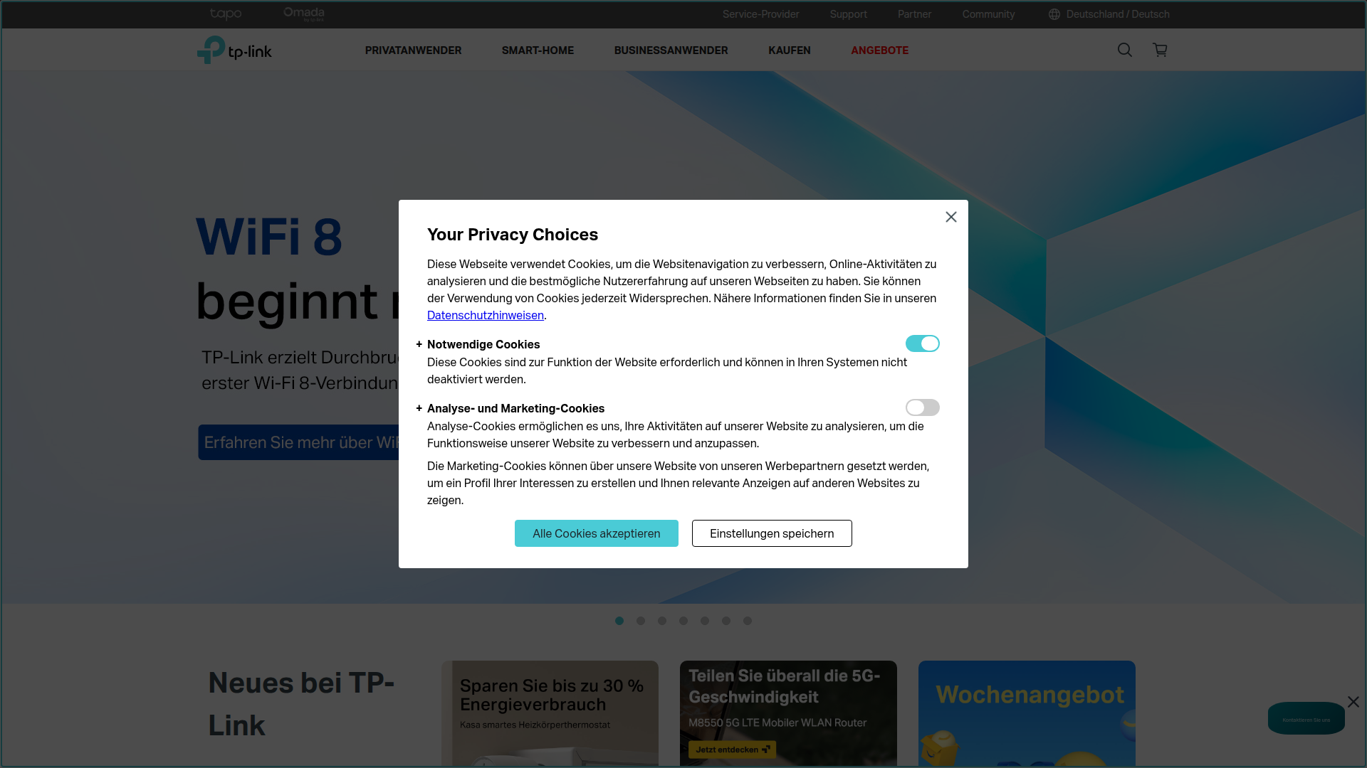 TP-Link website