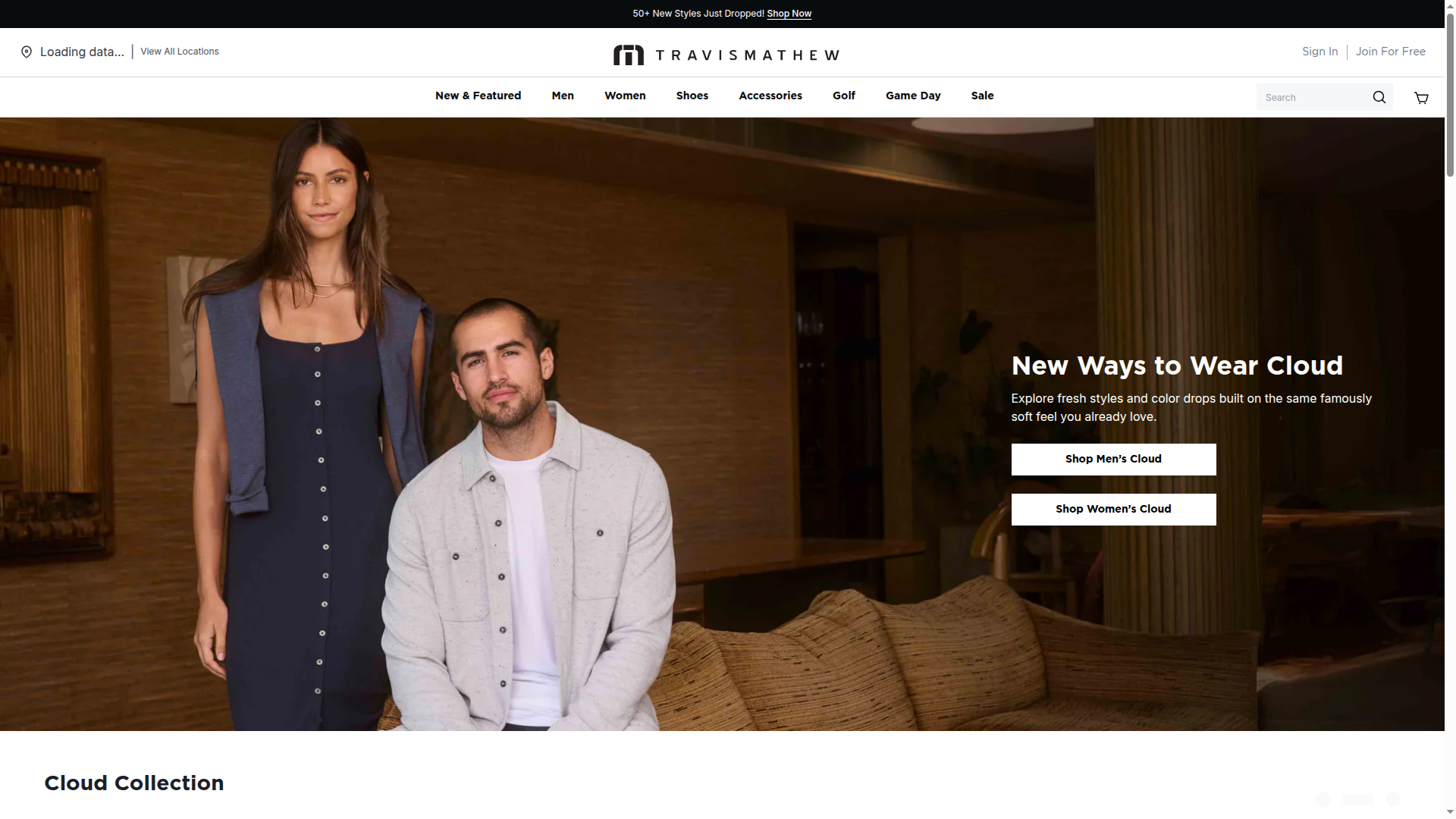 Travis Mathew website