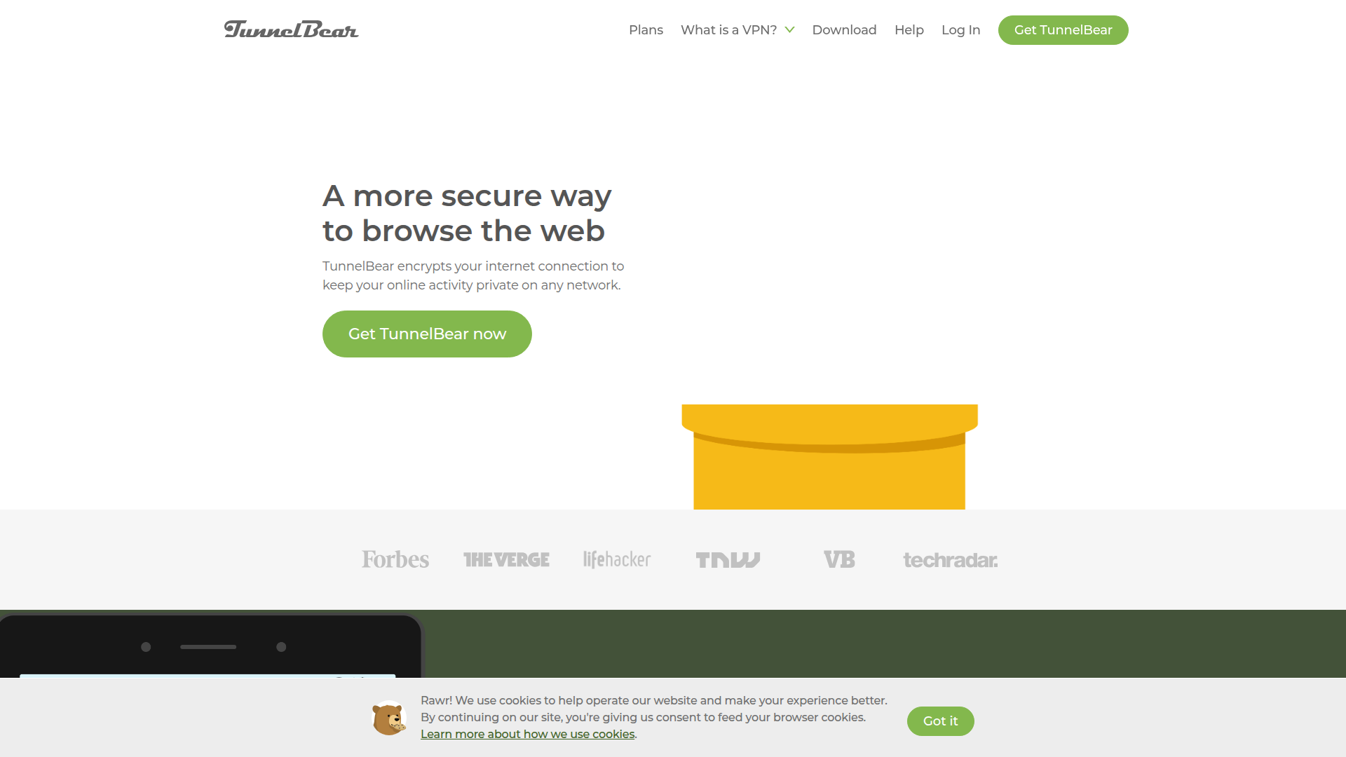 tunnelbear.com website