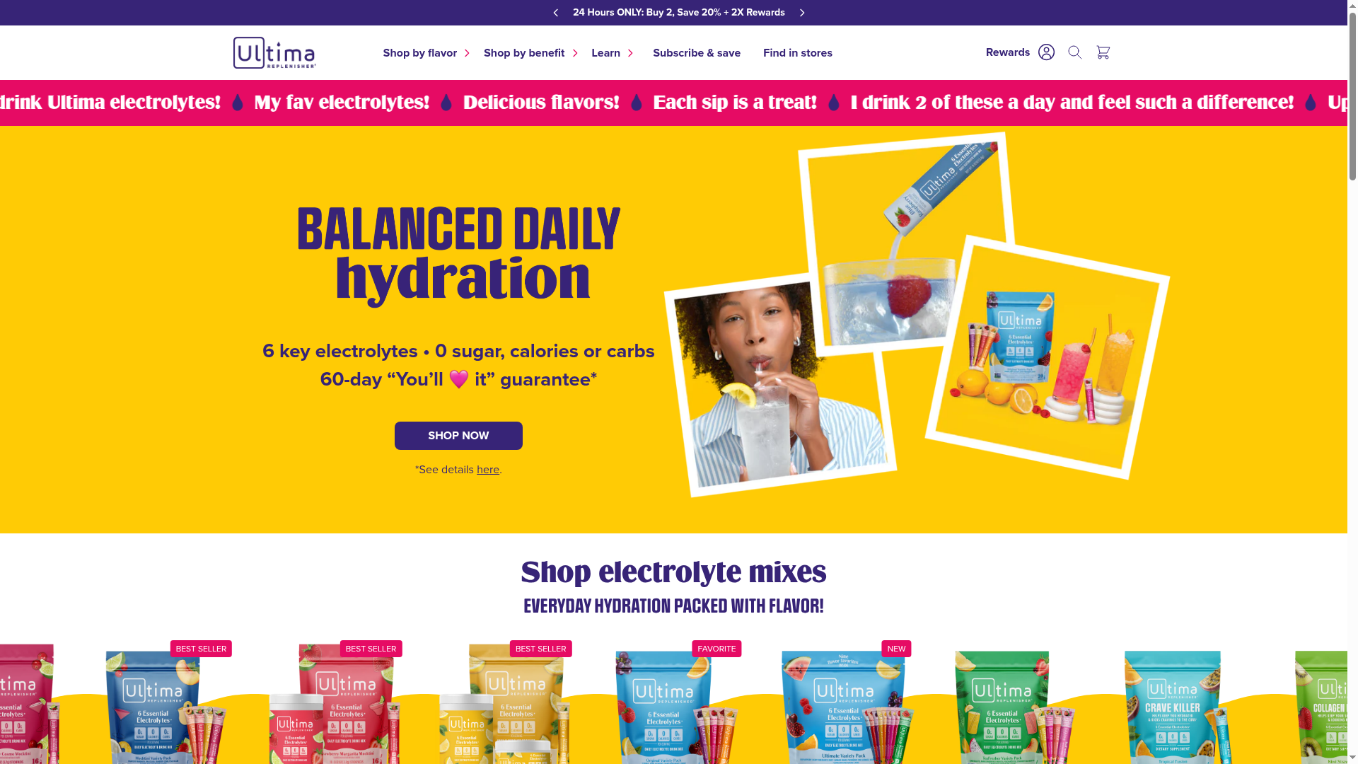 Ultima Health Products, Inc website