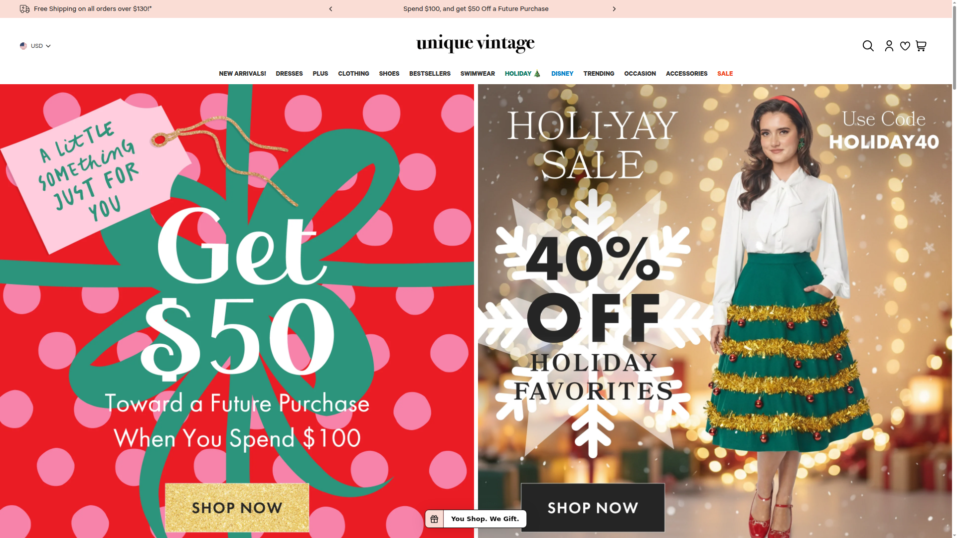 UniqueVintage website