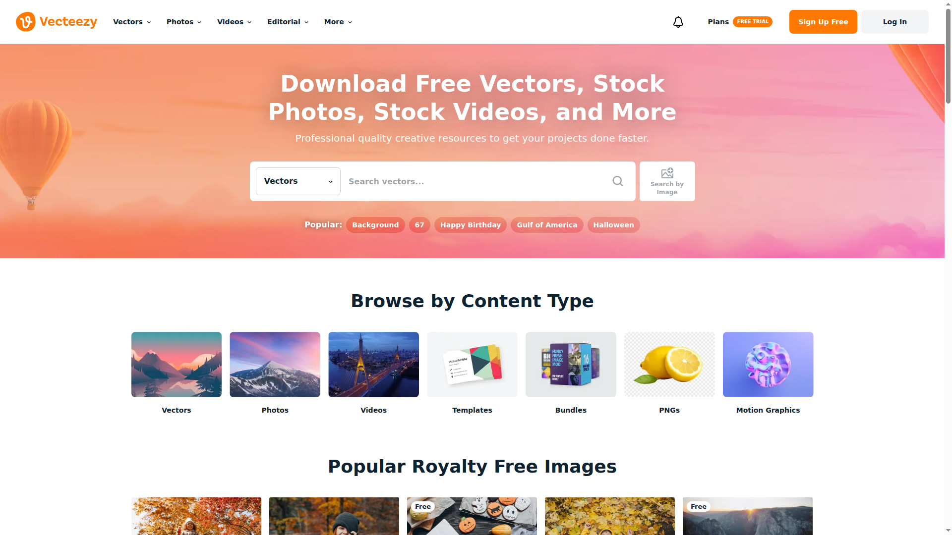 Vecteezy.com website