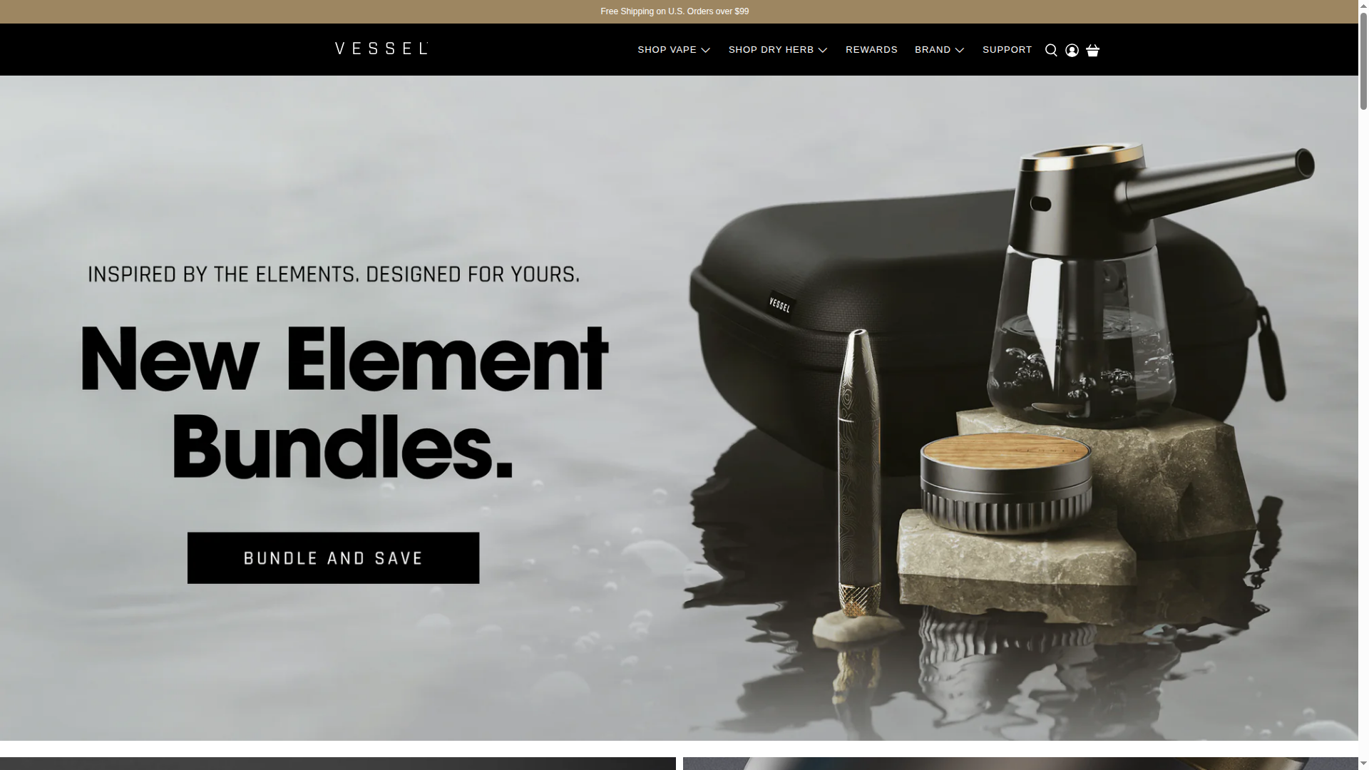 Vessel Brand website