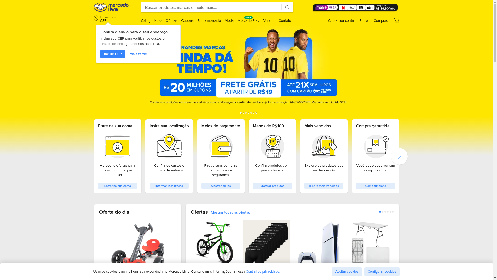 MERCADOLIVRE website