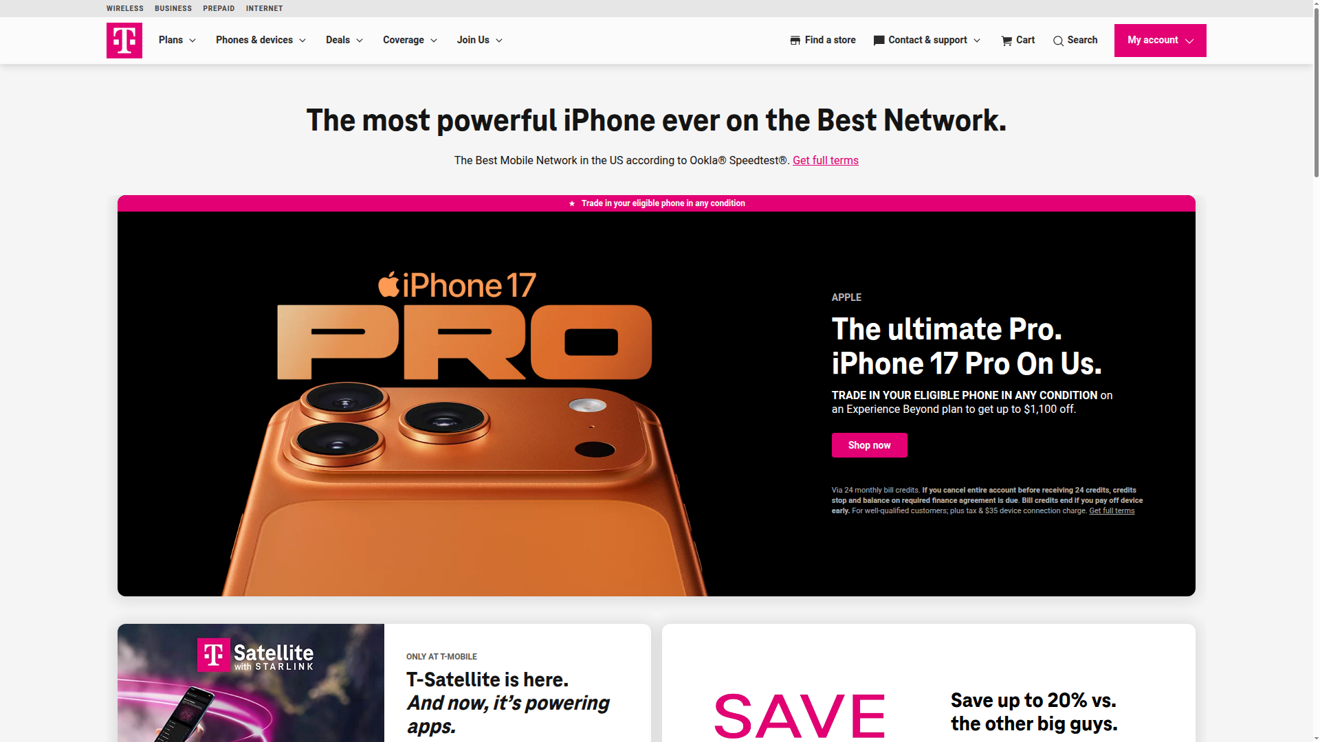 T-Mobile Fiber website