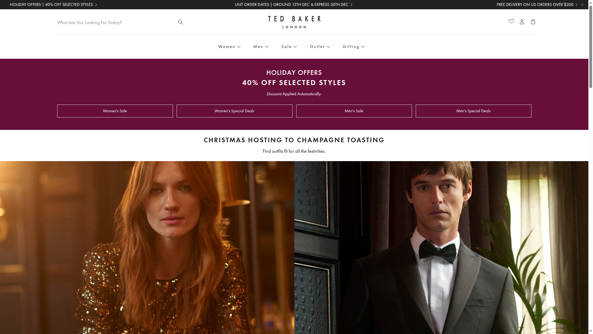 Ted Baker website