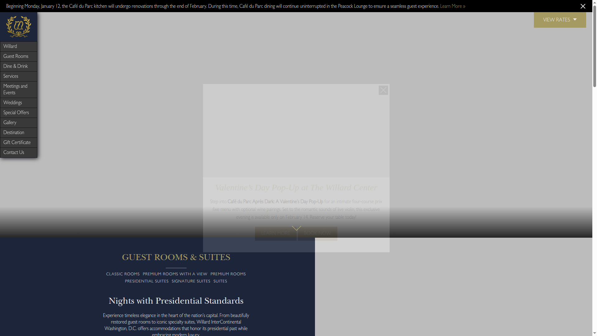 InterContinental Hotels Group website